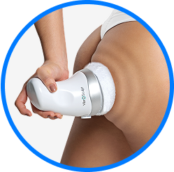 Ondas de microvibración Uso del masajeador Vibro Sculpt en glúteos para combatir celulitis y mejorar firmeza
